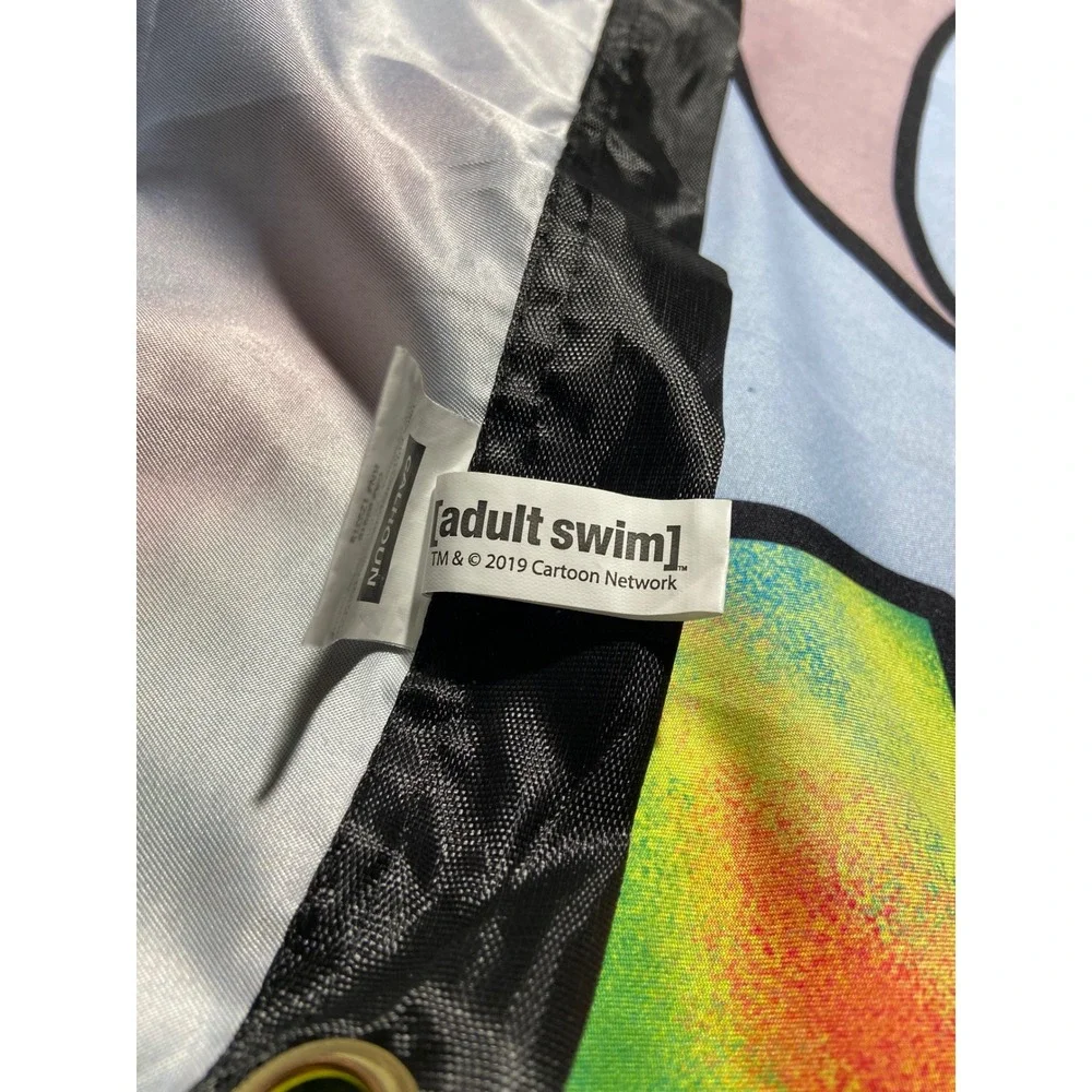 Calhoun Rick & Morty Flag Multicolor Lets Get Schwifty Tie Dye Adult Swim 30x50